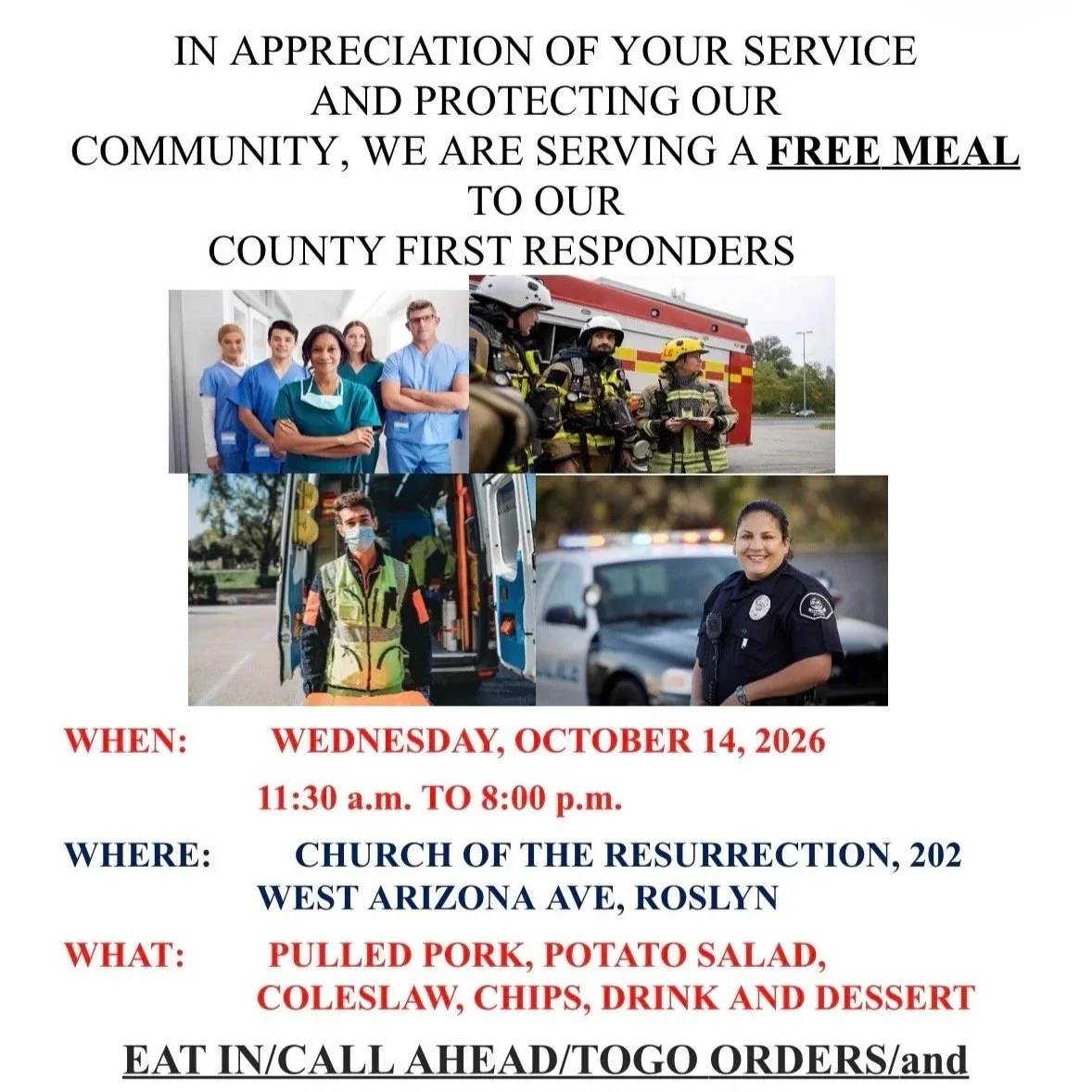 First Responder’s Dinner