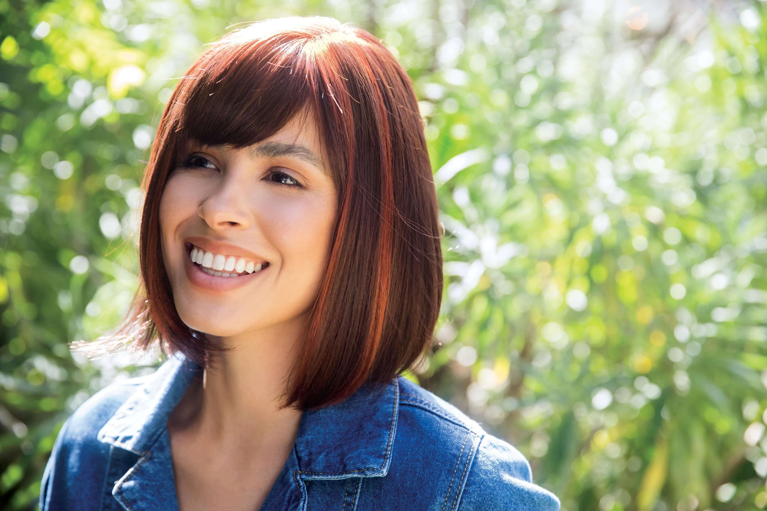 Petite Portia |  | Synthetic Partial Monofilament (PM) + Color Shown Cherry Cola