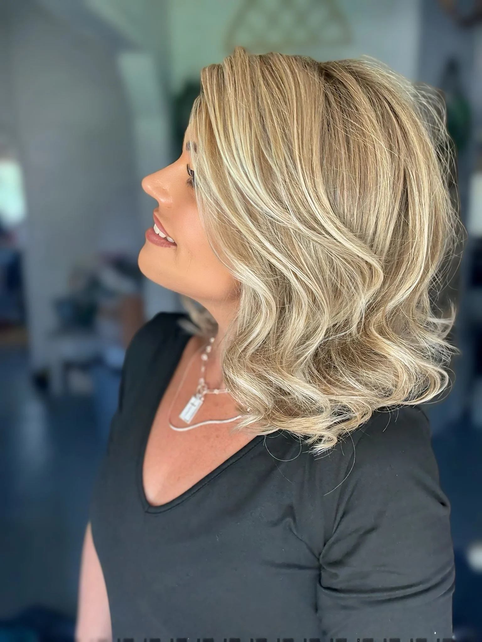 Kennedy in Buttercake Blonde-R shown on Brandi