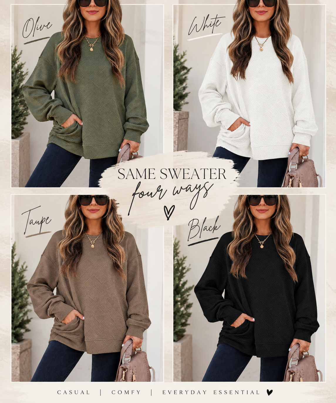 Wild Hem | Everyday Textured Pocket Pullover