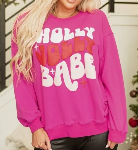 Wild Hem | Holly Jolly Babe Sweatshirt