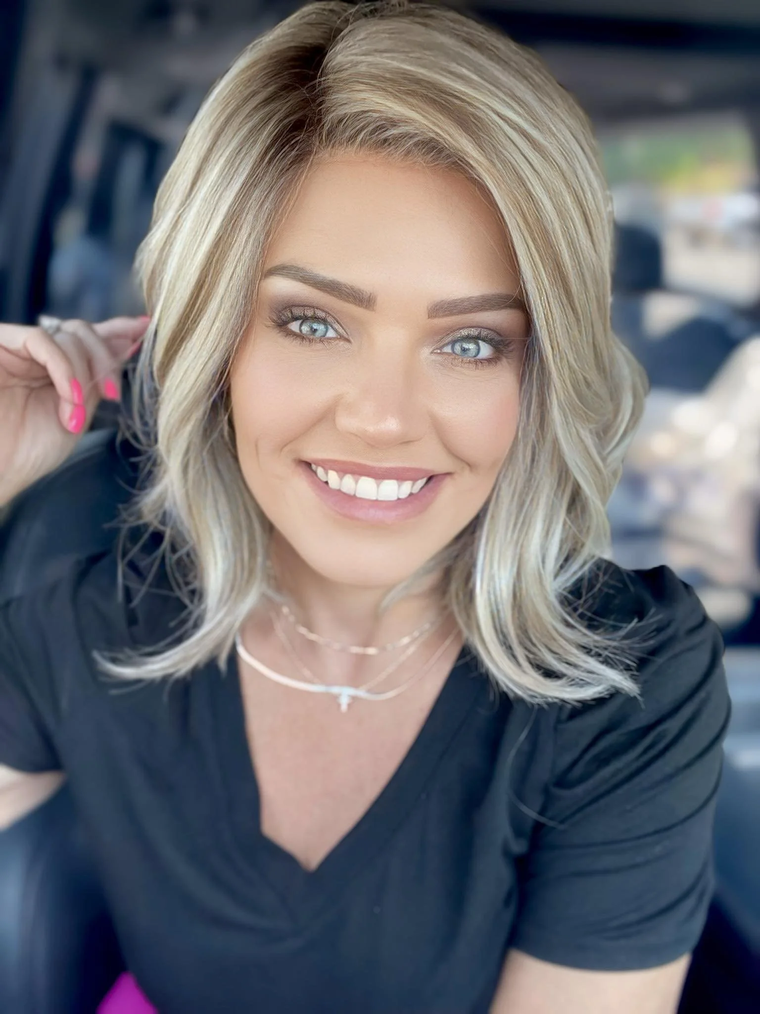 Teresa in Cool Chai Blonde-R shown on Brandi