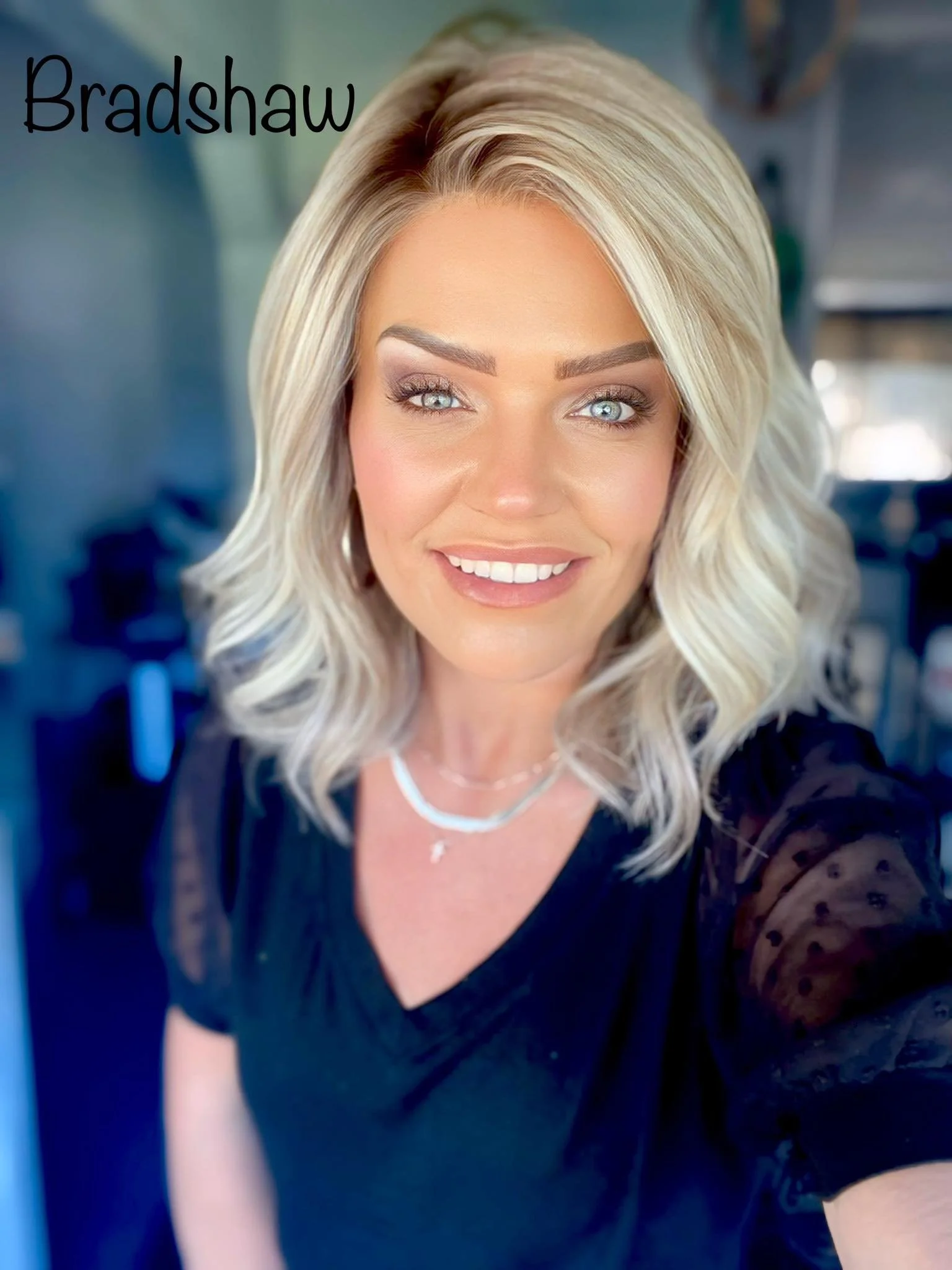 Bradshaw in Cool Chai Blonde-R shown on Brandi