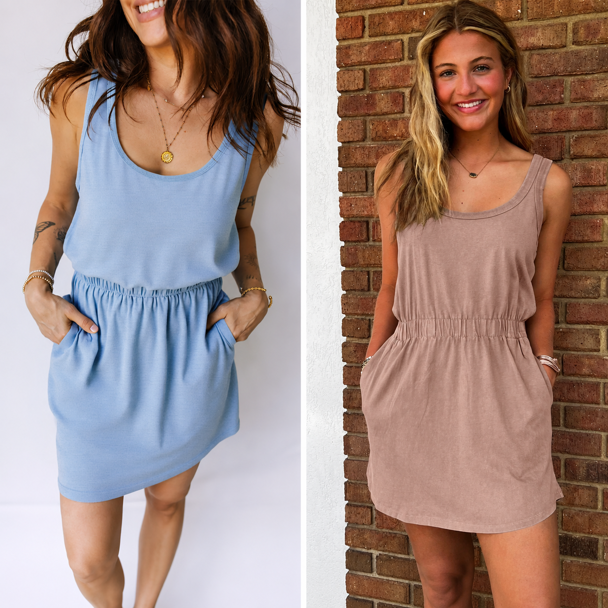 Wild Hem |  Blush Breeze Pocket Dress