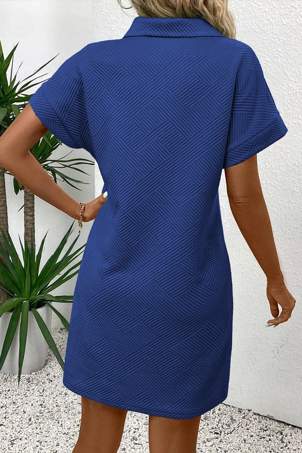 True Blue Corded Collar Dress.2.webp