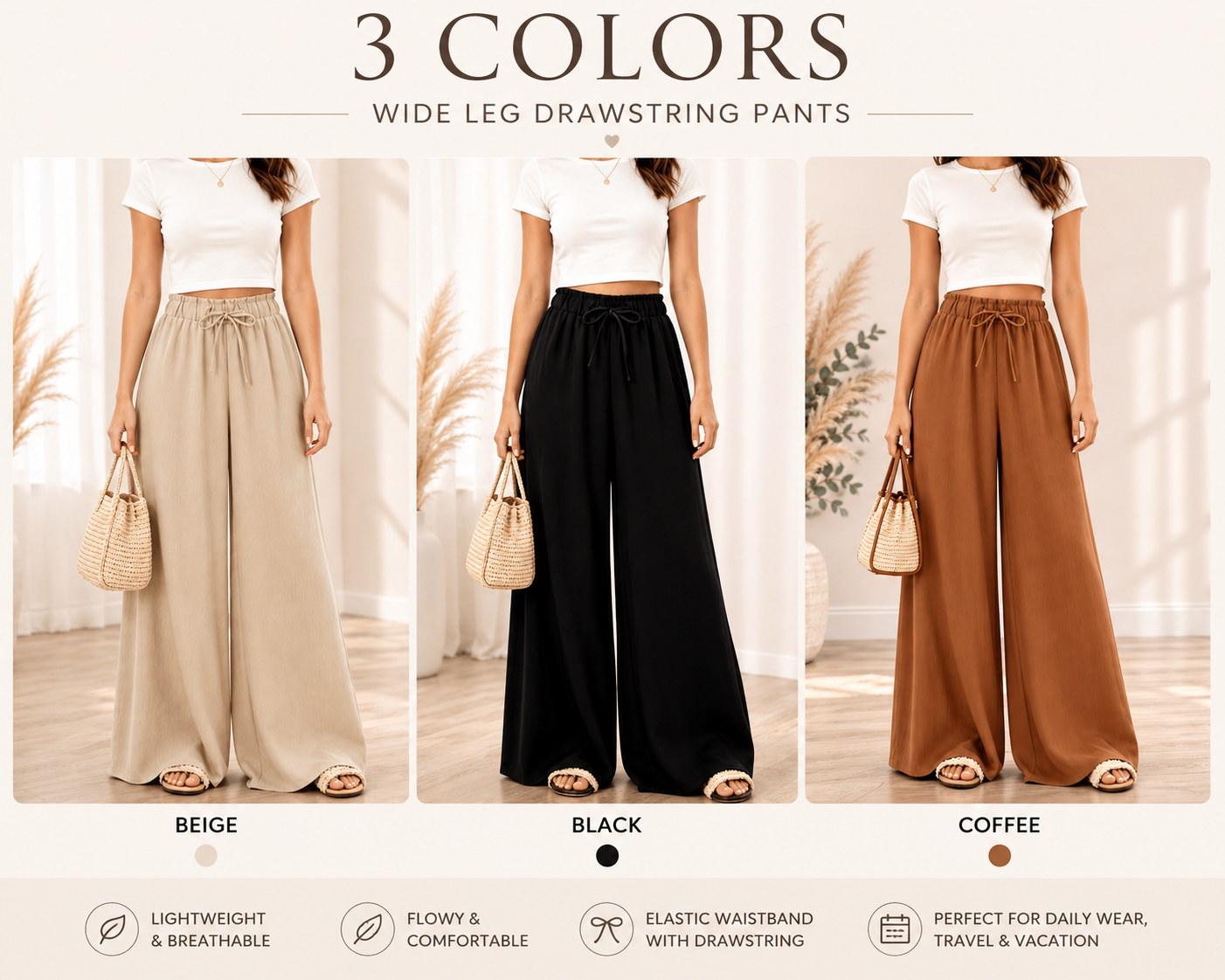 Easy Breezy Wide Leg Pants