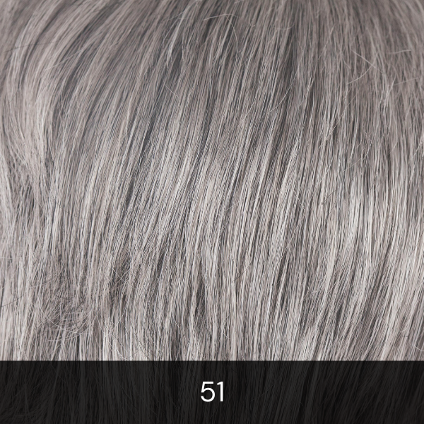 Rene of Paris Color Named 51.  Close-up of gray hair.