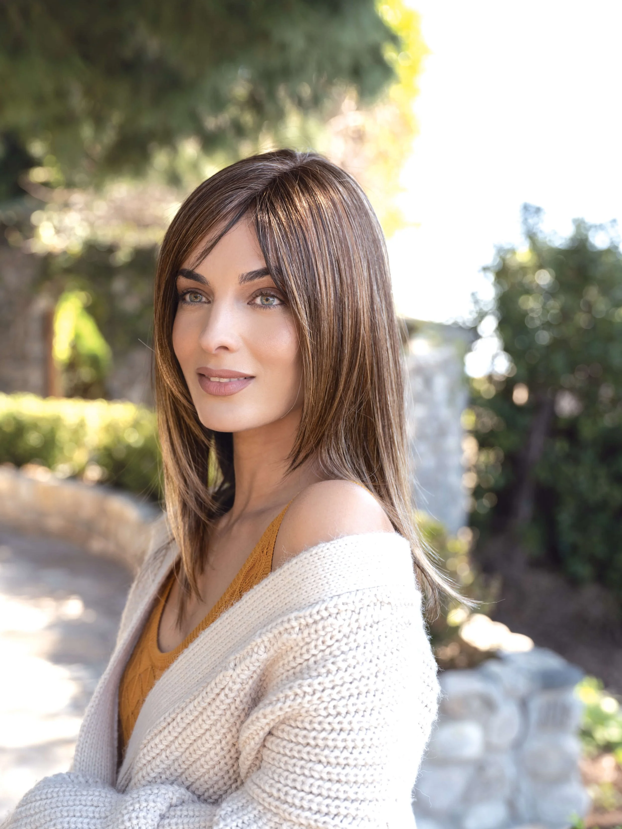 Arden + Color Shown Chocolate Twist + Lace Front + Double Layered Monofilament Top