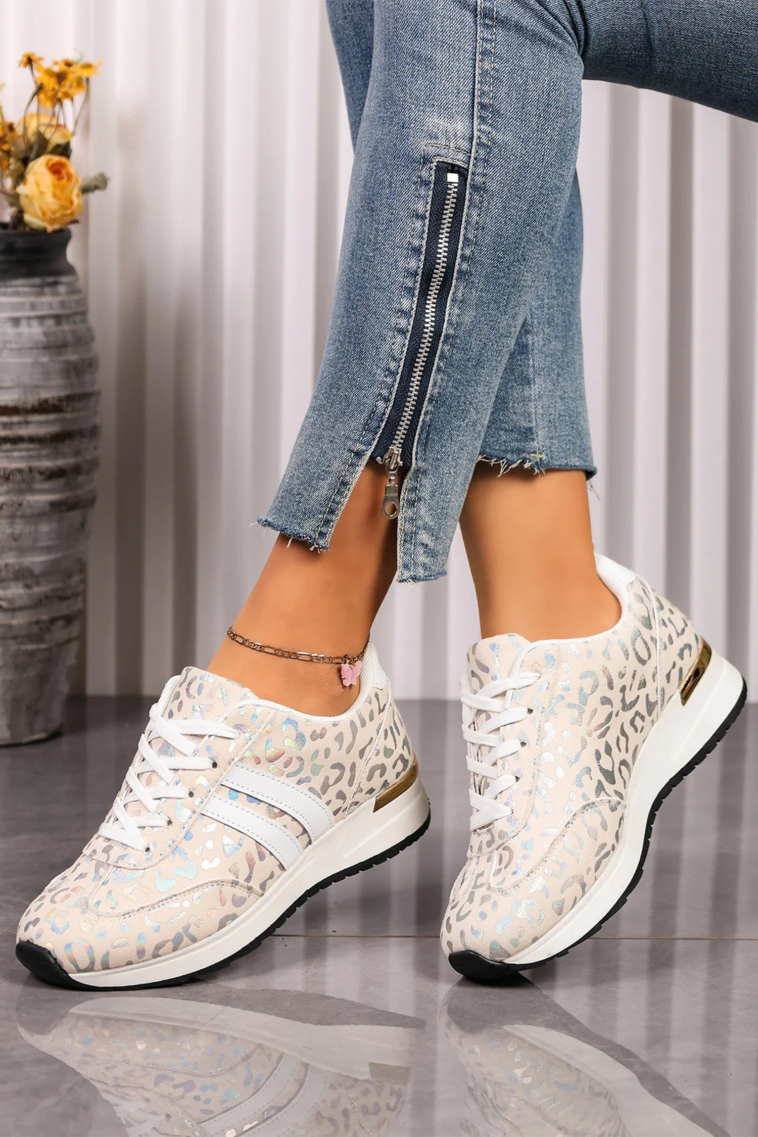 White Leopard Tennis Shoes.webp