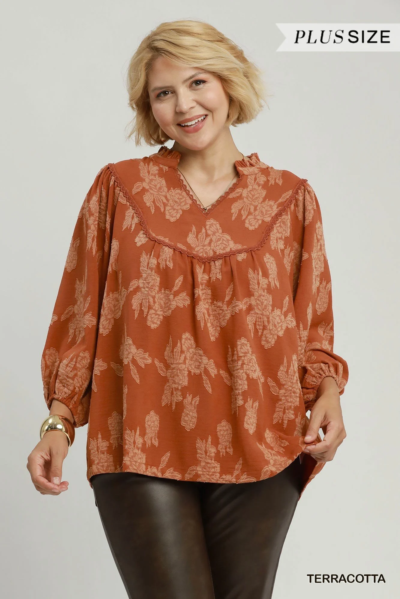 Floral Plus Size Baby Doll Top.jpg