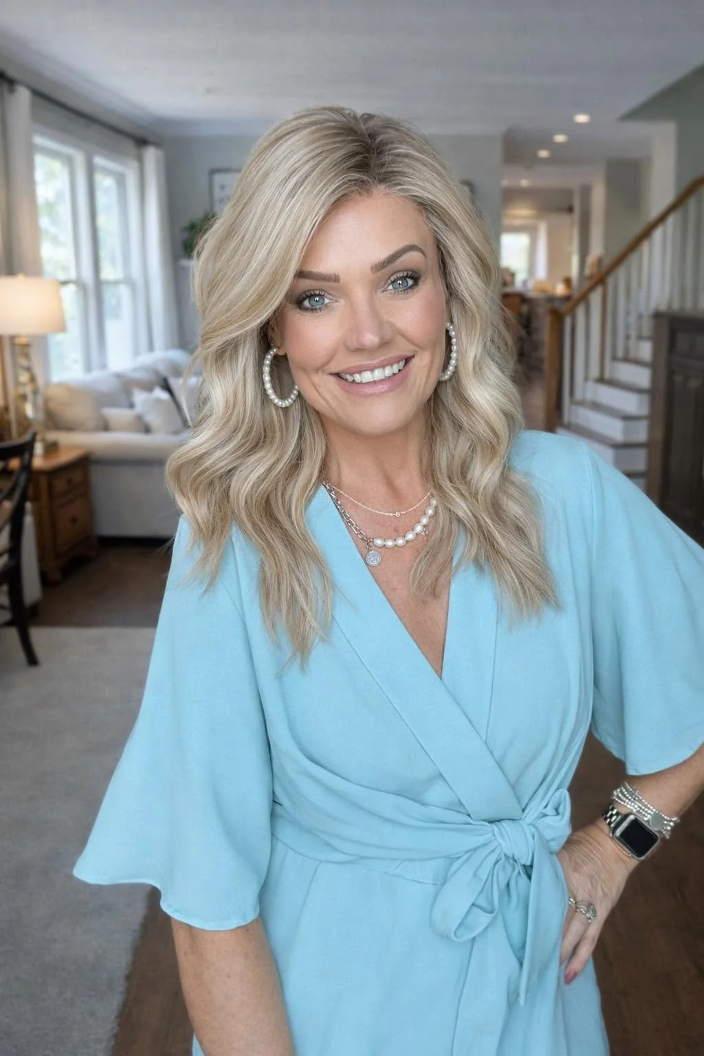 Kelly in Buttercake Blonde-R shown on Brandi