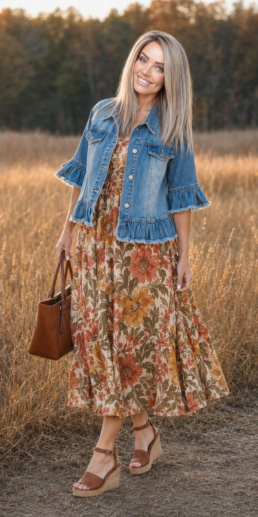 Denim Ruffle Sleeve Jacket.2.png