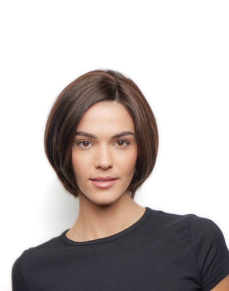 Alina | The Orchid Collection Human Hair Wig with Lace Front + Monofilament + Softnet + Hand-Tied + Ear to Ear Lace + Color Shown Coffee Noir