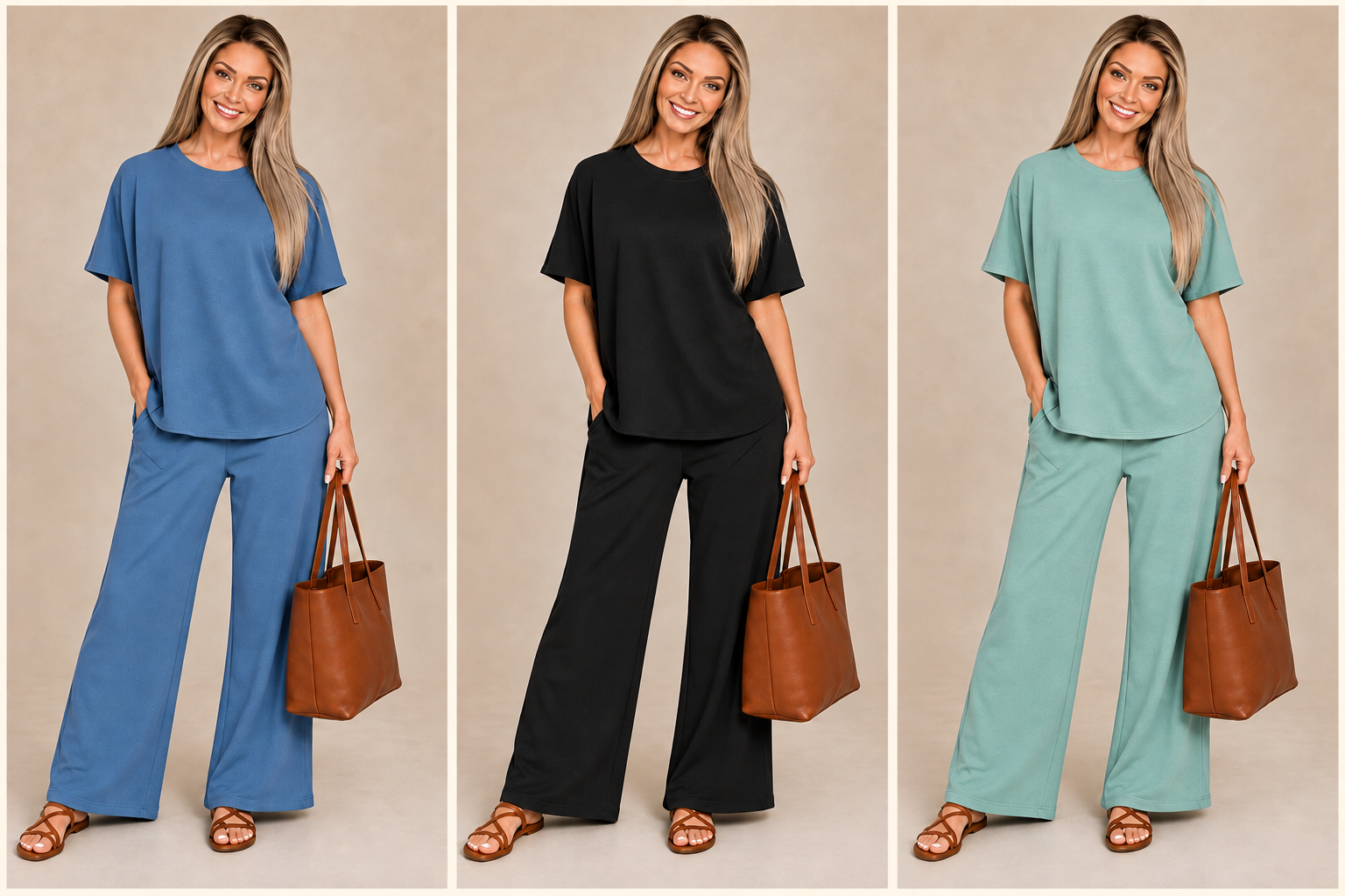 Wild Hem | Zenana| Everyday Scuba Pant Set
