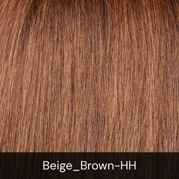 Close-up of beige brown hair texture labeled 'Beige-Brown-HH'