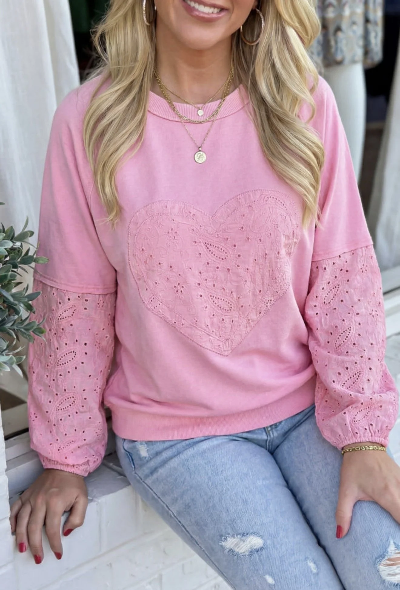 Wild Hem | Pink Paisley Patchwork Top