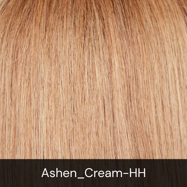 Close-up of light blonde hair with the text 'Ashen_Cream-HH' at the bottom.