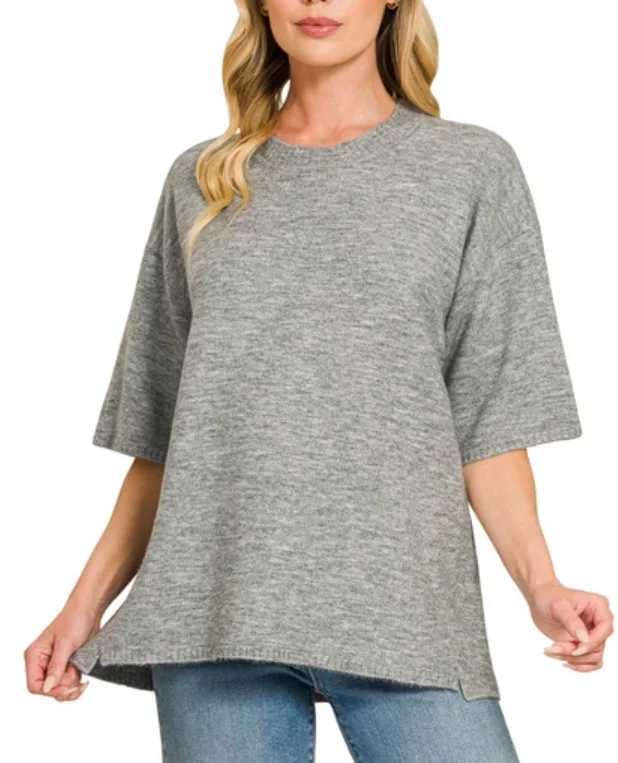 Wild Hem | Zenana Oversized Sweater
