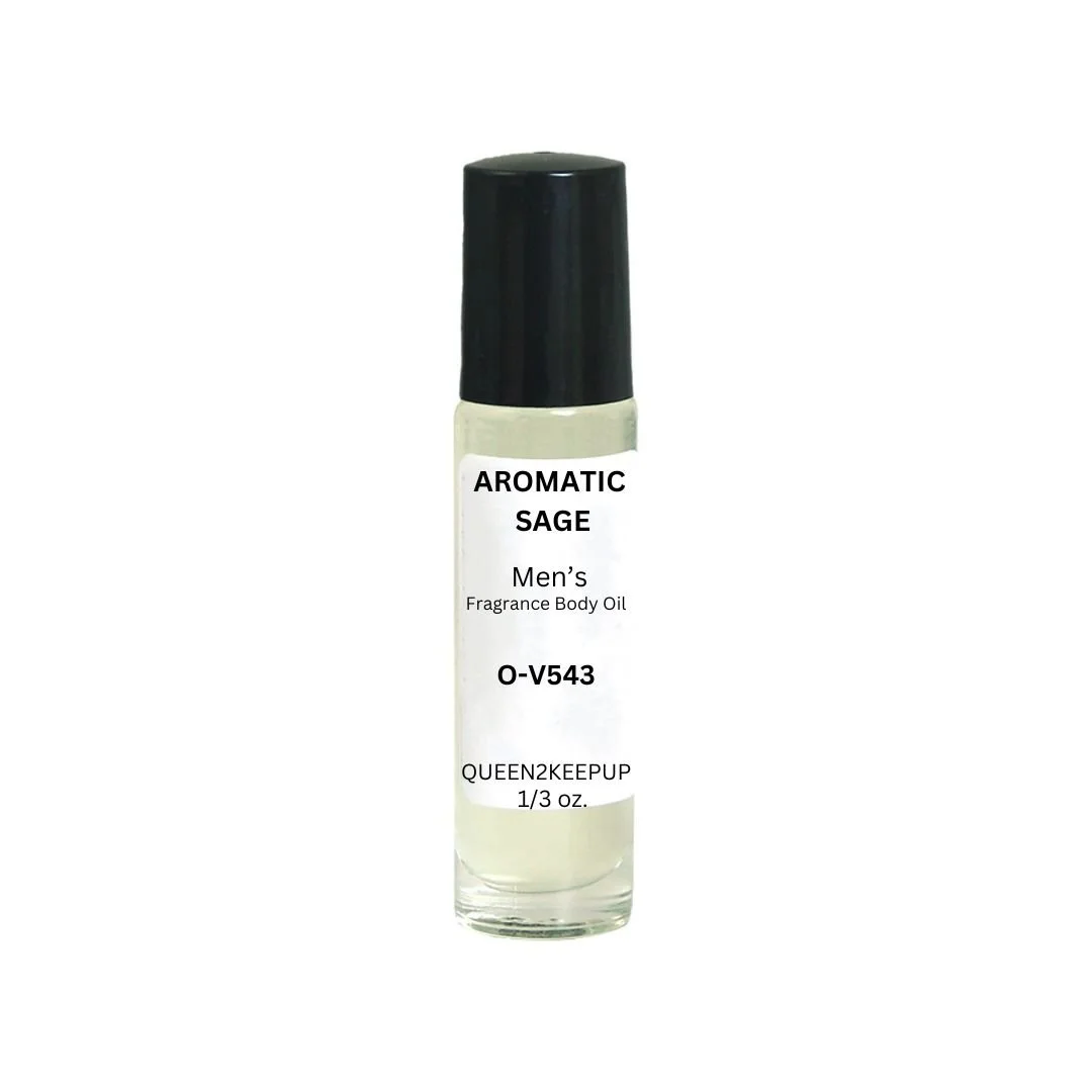 Aromatic Sage (Men) Body Oil Fragrance All Natural Scent - O-V54