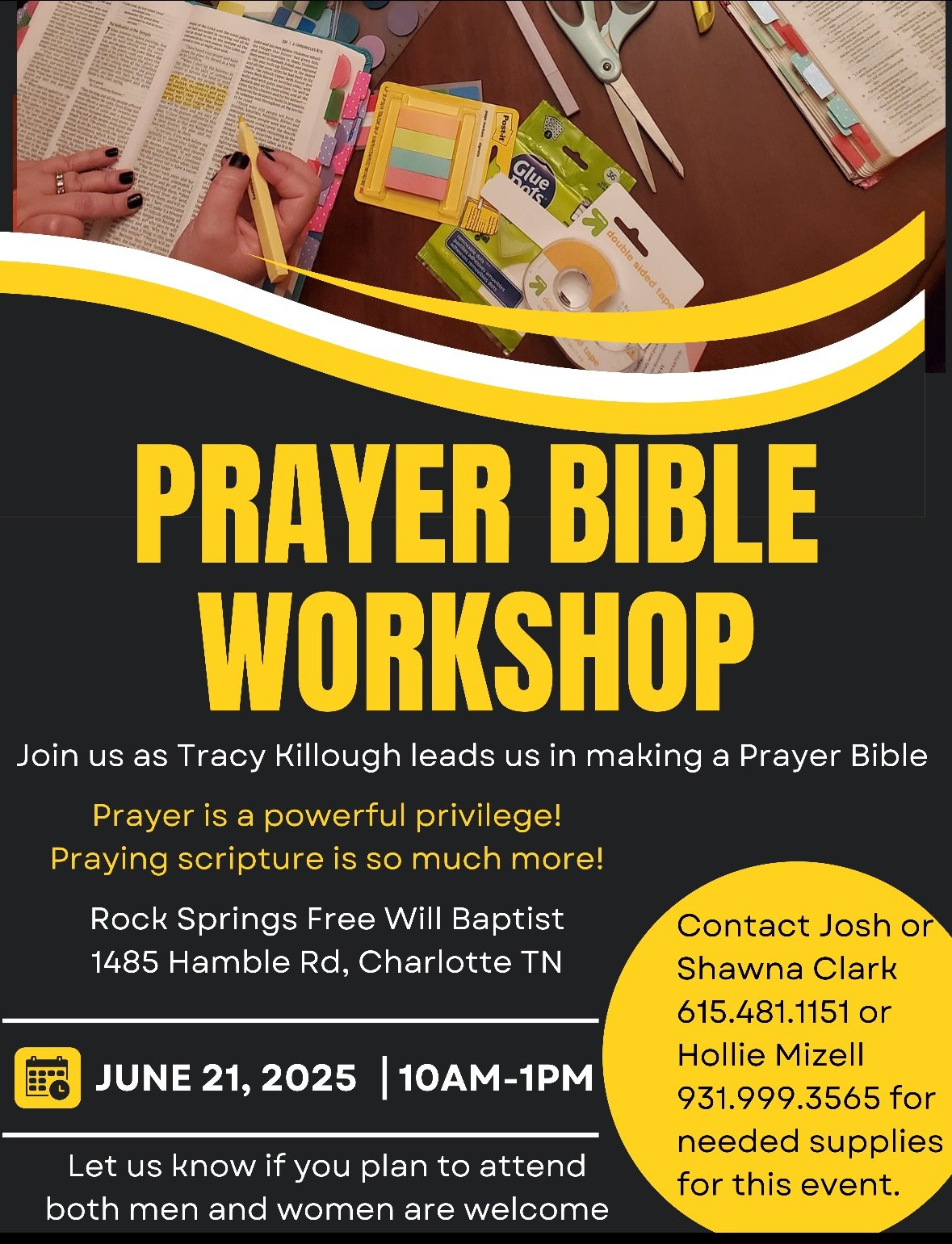 Prayer Bible Workshop