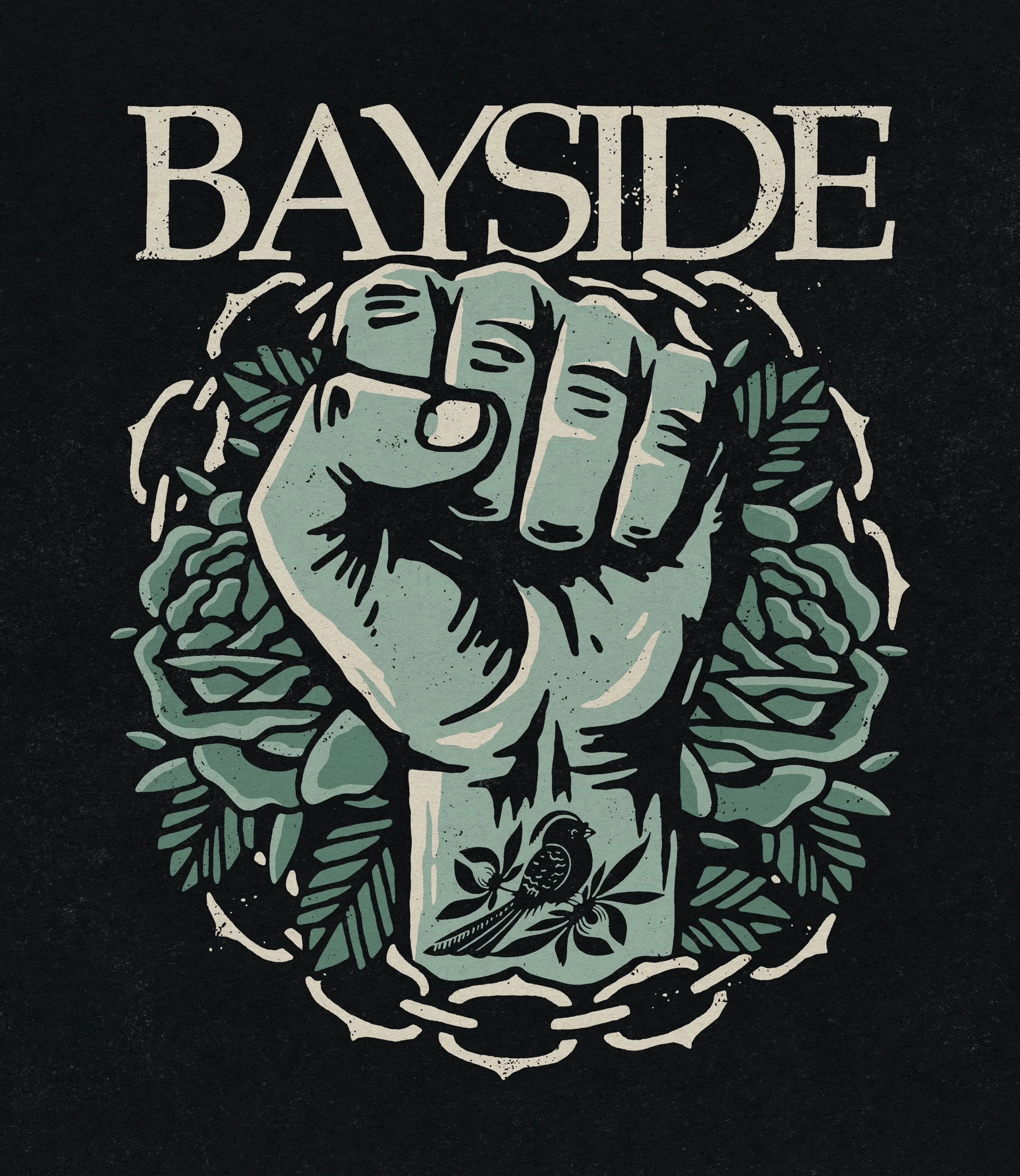 Graphic Design - Branding - Illustration | Bayside Merchandise by Souvenir Design Studio - Philadelphia, PA - Artist - Band - Merch