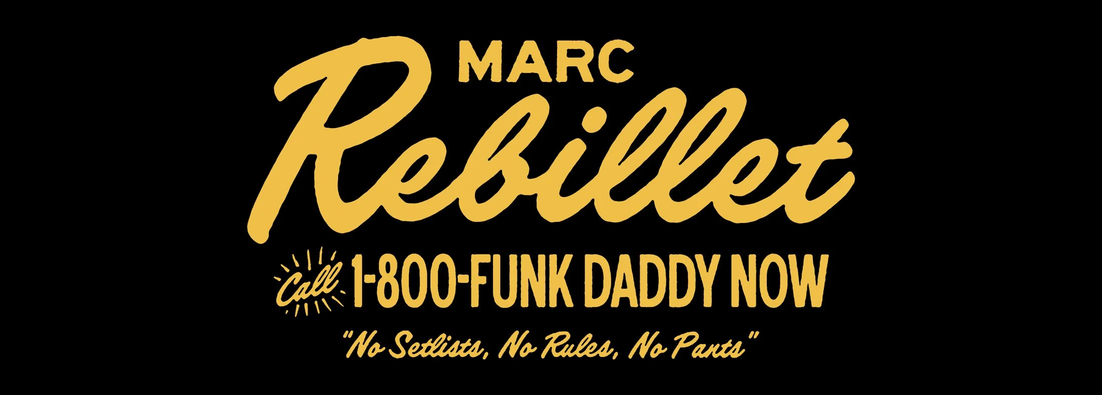 Graphic Design - Branding - Illustration | Marc Rebillet Merchandise by Souvenir Design Studio - Philadelphia, PA - Artist - Band - Merch
