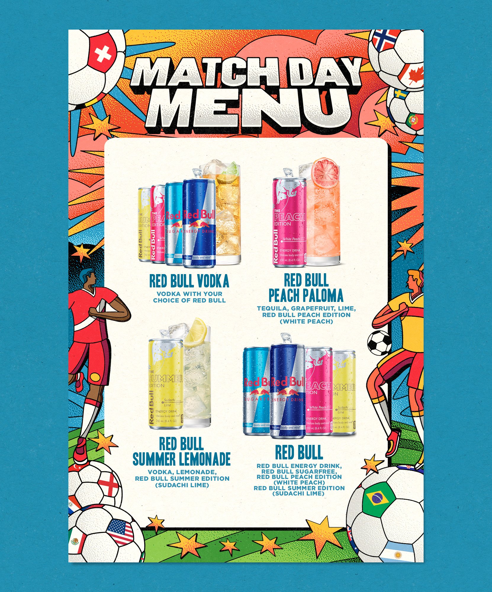 Graphic Design - Branding - Illustration | Red Bull Advertising Design by Souvenir Design Studio - Philadelphia, PA