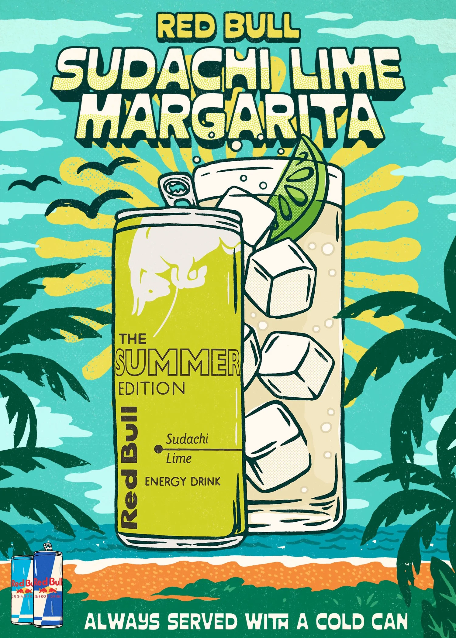 Graphic Design - Branding - Illustration | Red Bull Advertising Design by Souvenir Design Studio - Philadelphia, PA
