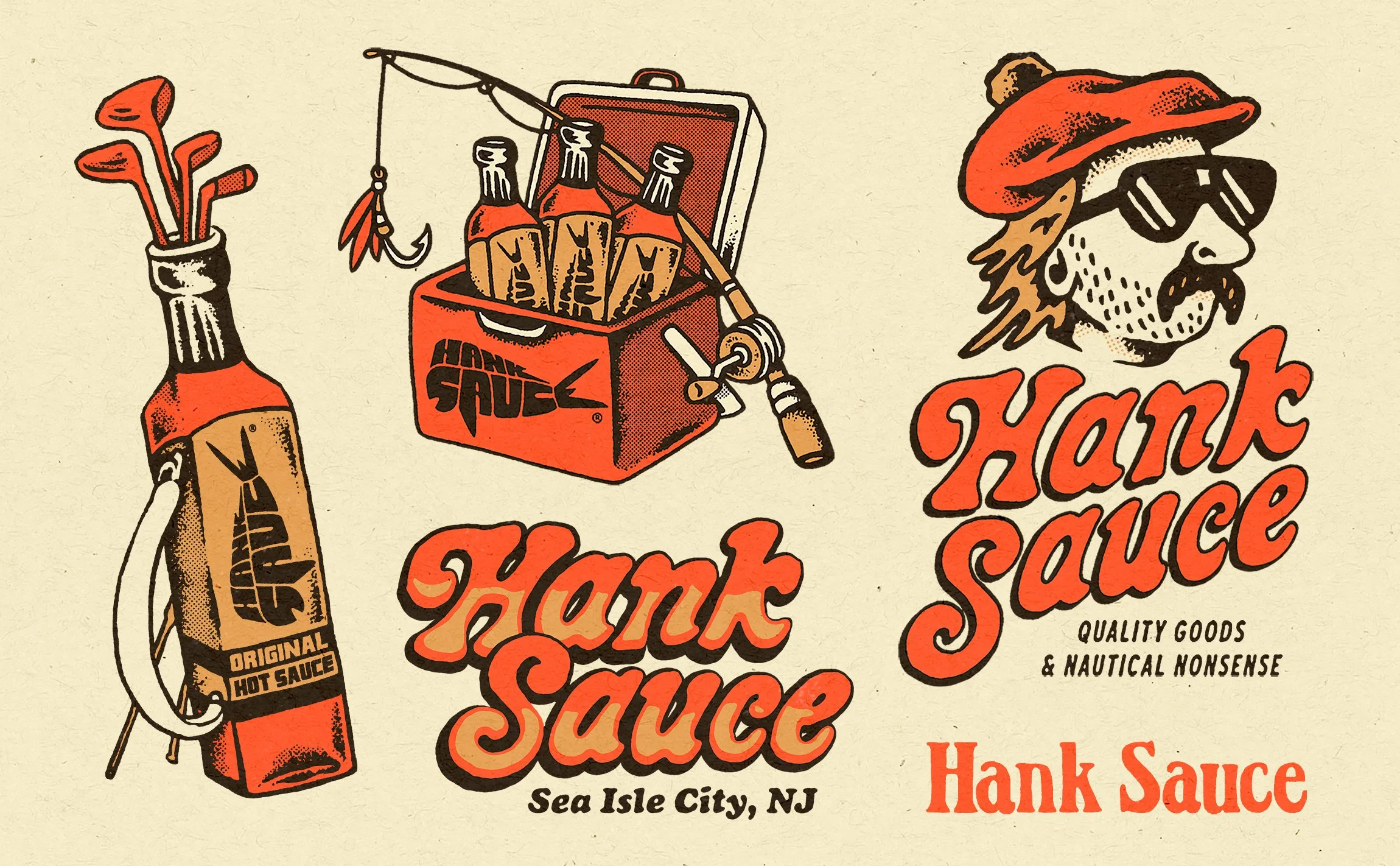Graphics - Branding - Illustration | Hank Sauce Merch Design by Souvenir Design Studio - Philadelphia, PA | New Jersey
