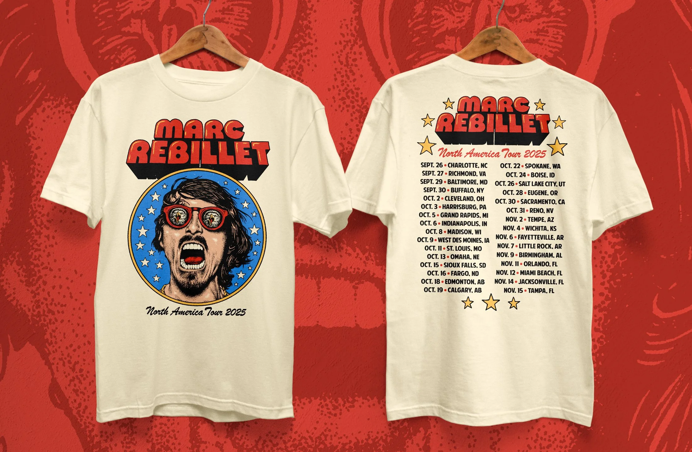 Graphic Design - Branding - Illustration | Marc Rebillet Merchandise by Souvenir Design Studio - Philadelphia, PA - Artist - Band - Merch