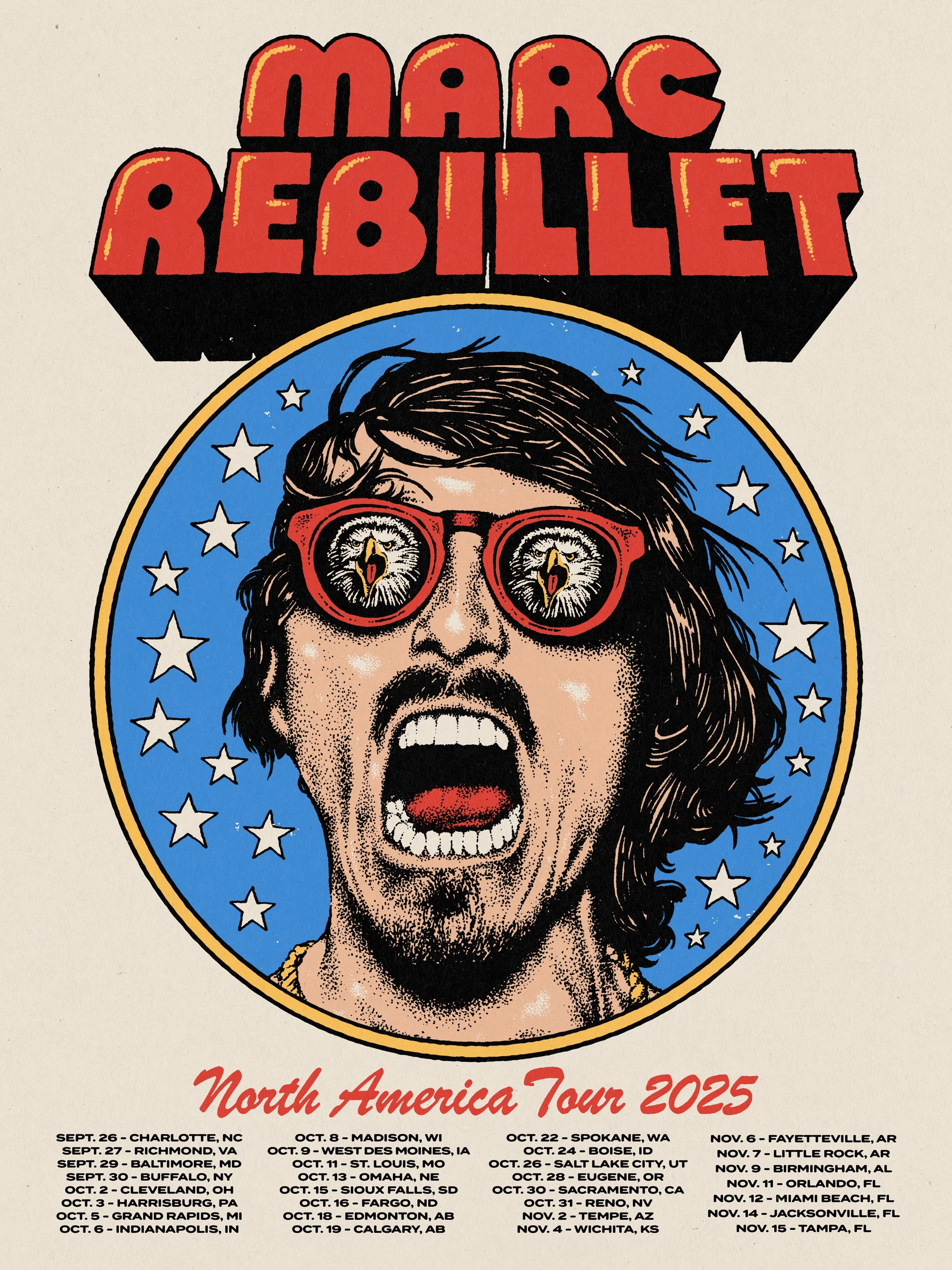 Graphic Design - Branding - Illustration | Marc Rebillet Merchandise by Souvenir Design Studio - Philadelphia, PA - Artist - Band - Merch