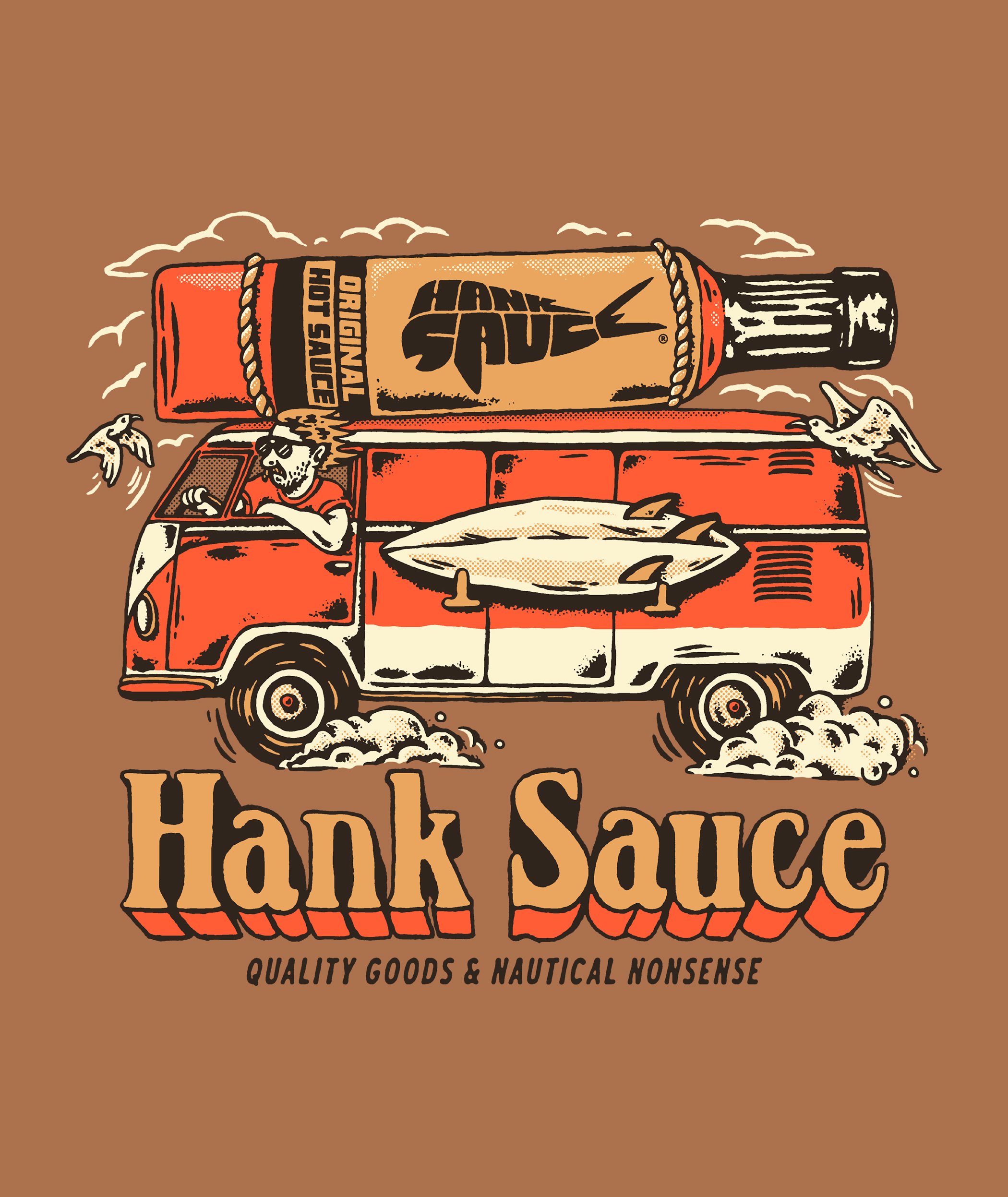Graphics - Branding - Illustration | Hank Sauce Merch Design by Souvenir Design Studio - Philadelphia, PA | New Jersey