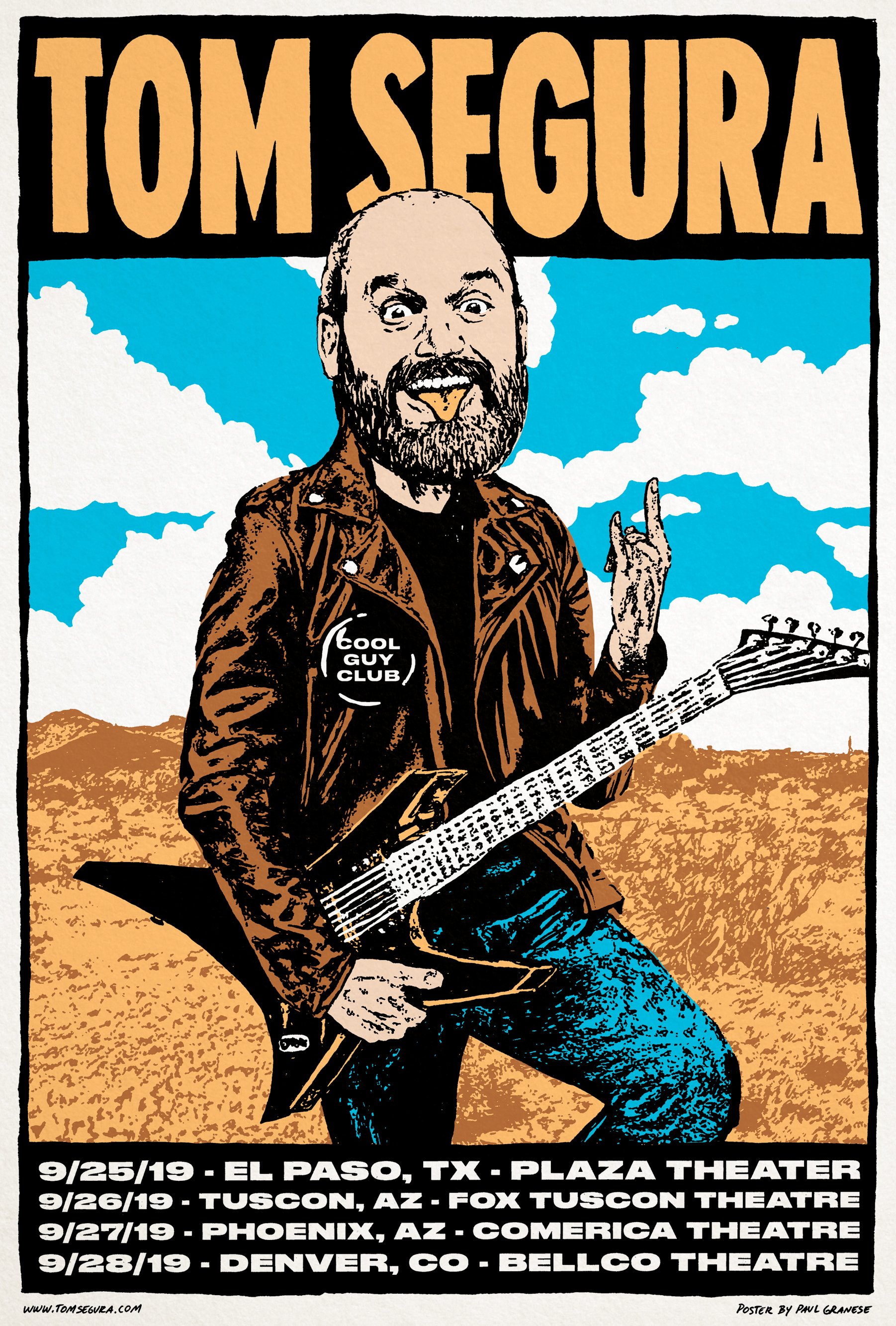 Tom Segura - Comedy - Poster Design - Merch Design - Paul Granese