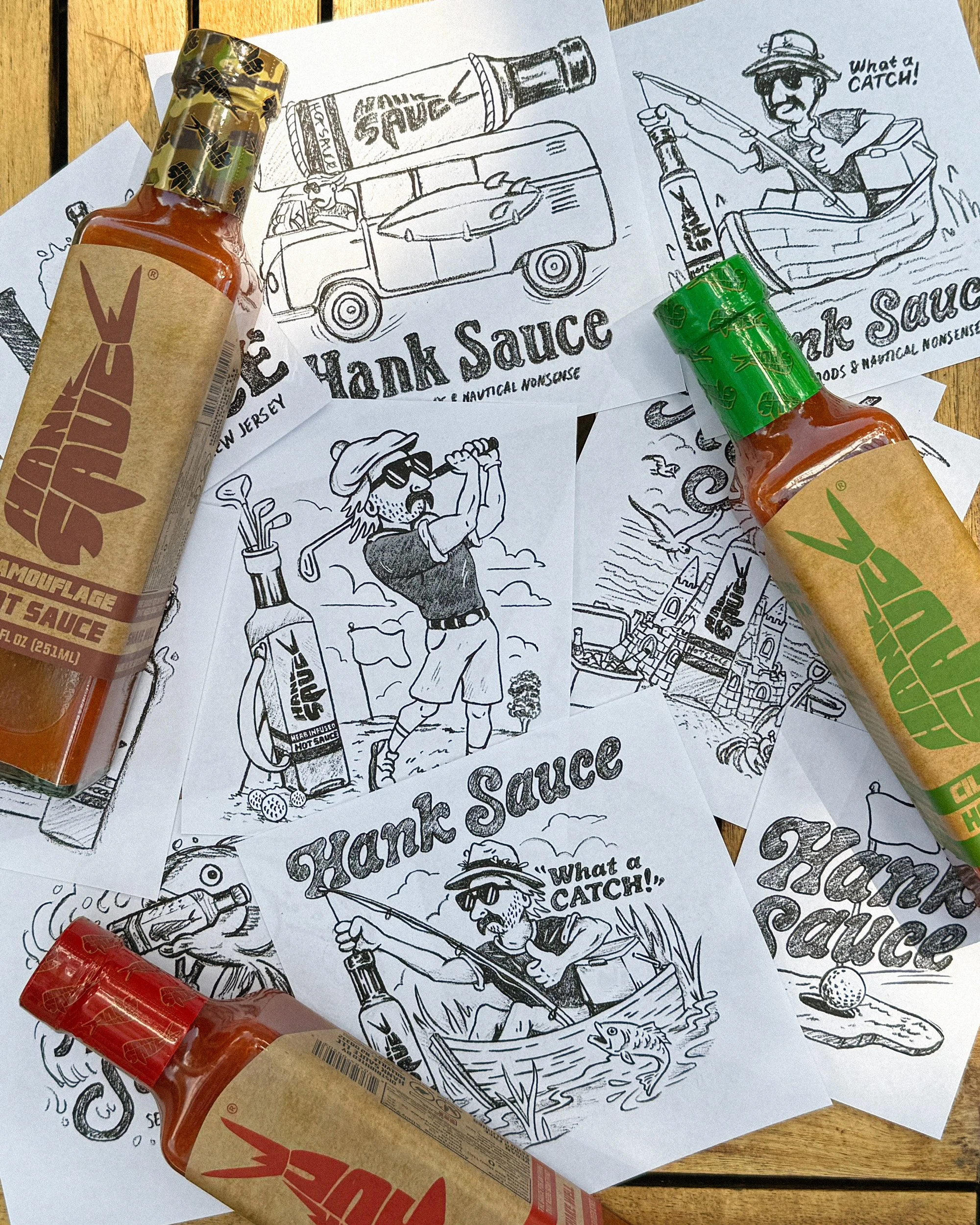 Graphics - Branding - Illustration | Hank Sauce Merch Design by Souvenir Design Studio - Philadelphia, PA | New Jersey