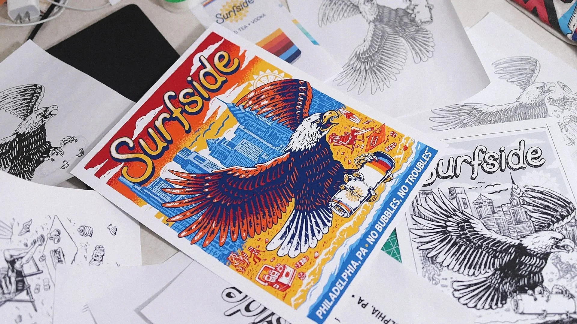 Graphic Design - Branding - Illustration - for Restaurants - Food and Beverage | by Souvenir Design Studio - Philadelphia, PA