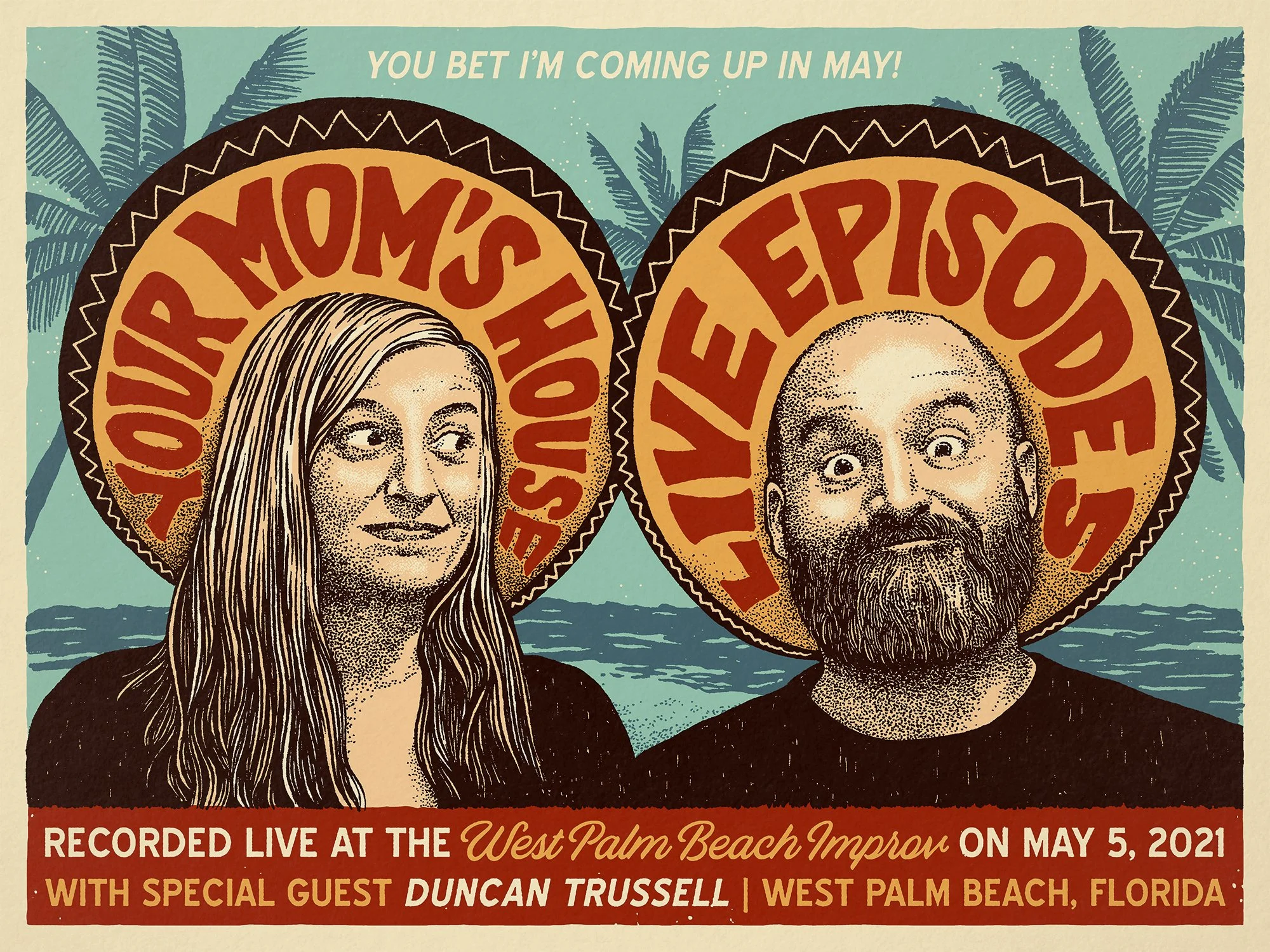 Tom Segura - Comedy - Poster Design - Merch Design - Paul Granese