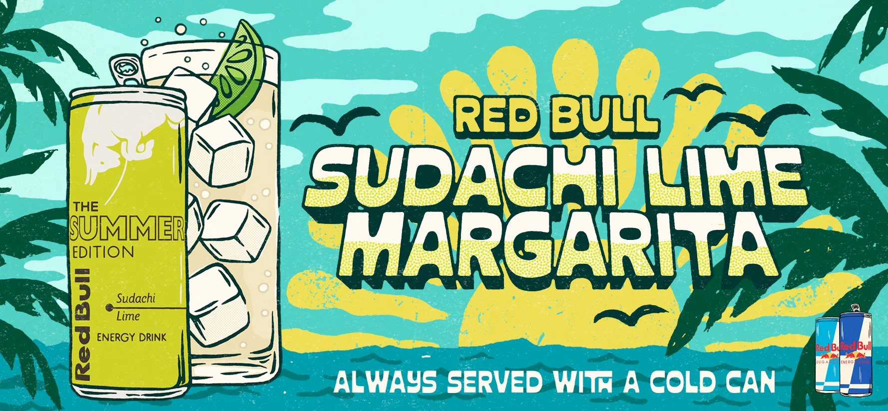 Graphic Design - Branding - Illustration | Red Bull Advertising Design by Souvenir Design Studio - Philadelphia, PA
