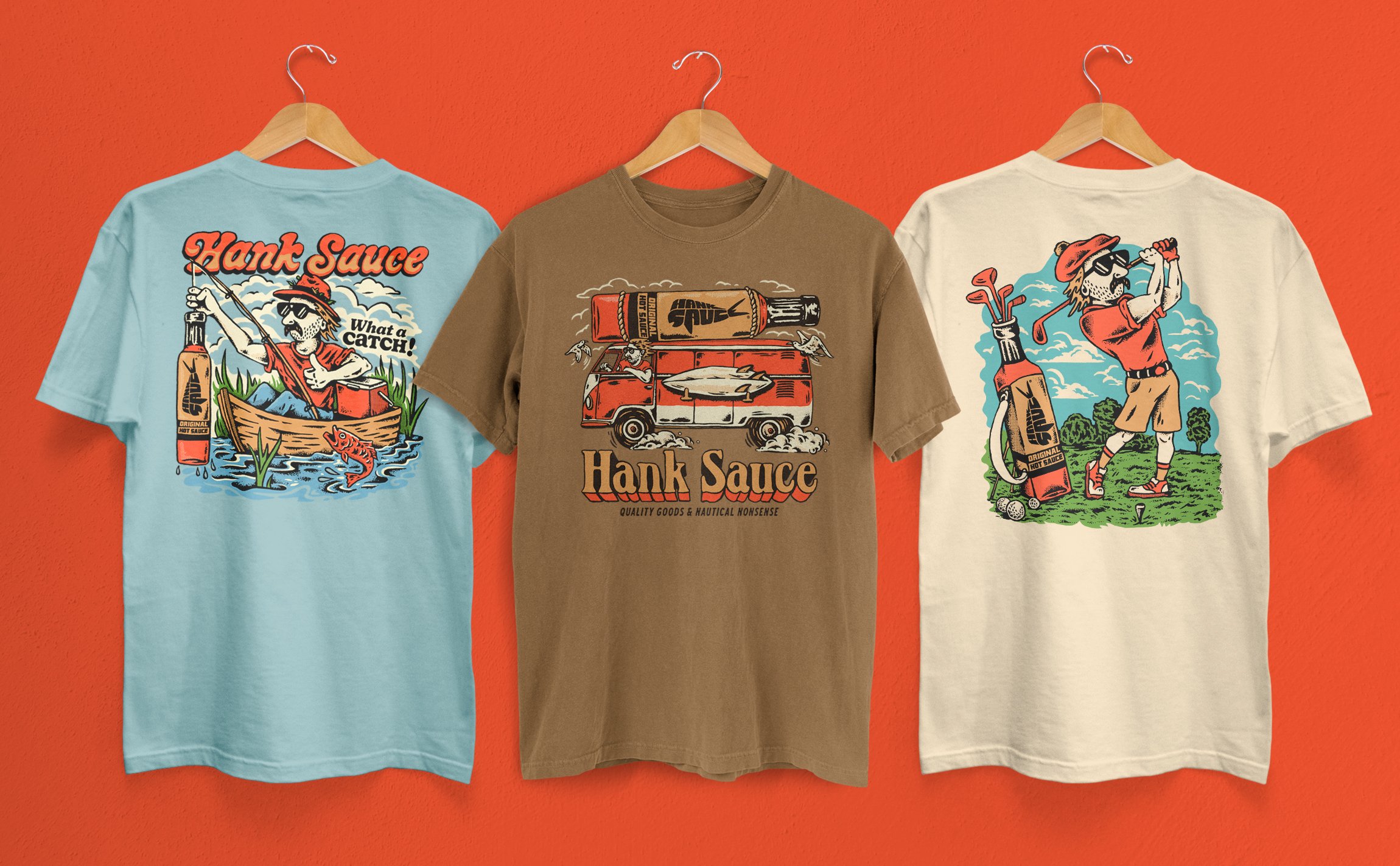 Graphics - Branding - Illustration | Hank Sauce Merch Design by Souvenir Design Studio - Philadelphia, PA | New Jersey