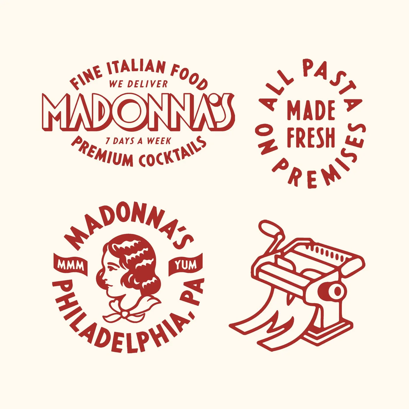 Graphic Design - Branding - Illustration - Services - for Restaurants - Breweries - Hospitality | by Souvenir Design Studio - Philadelphia, PA
