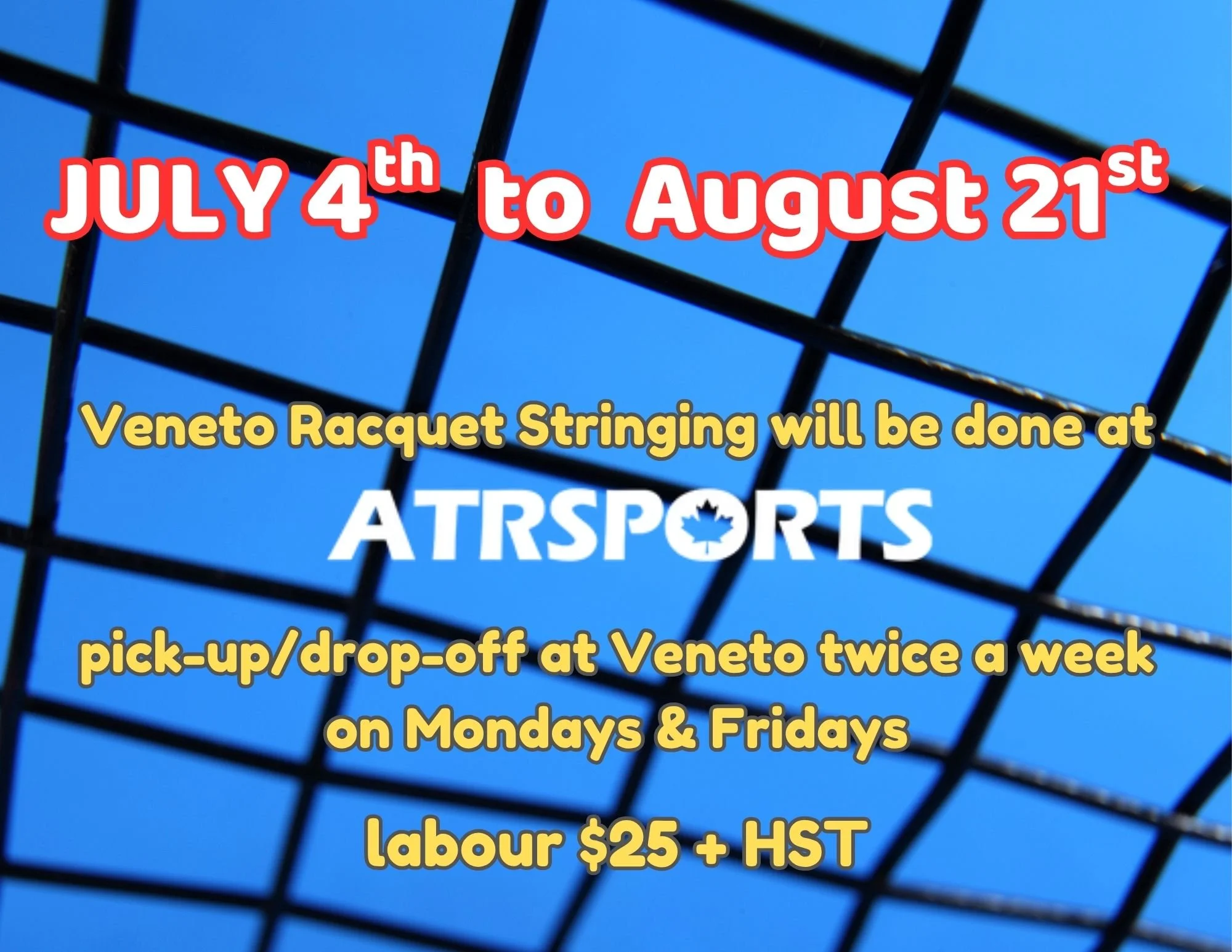 VENETO RACQUET STRINGING