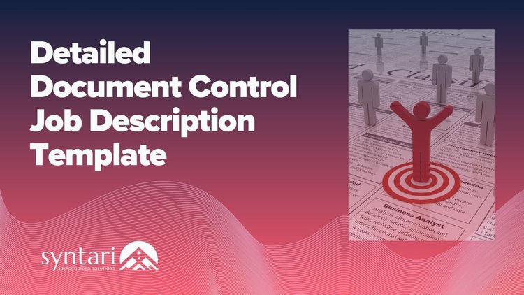 Document Controller Job Description Template | Syntari