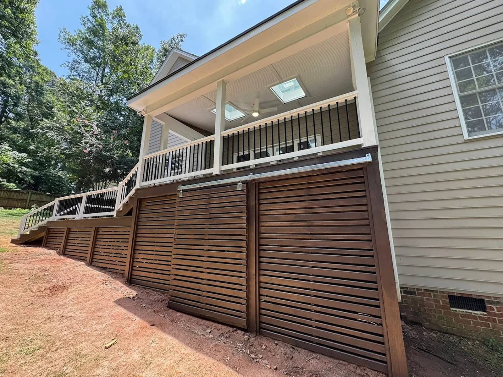 storage area under deck
