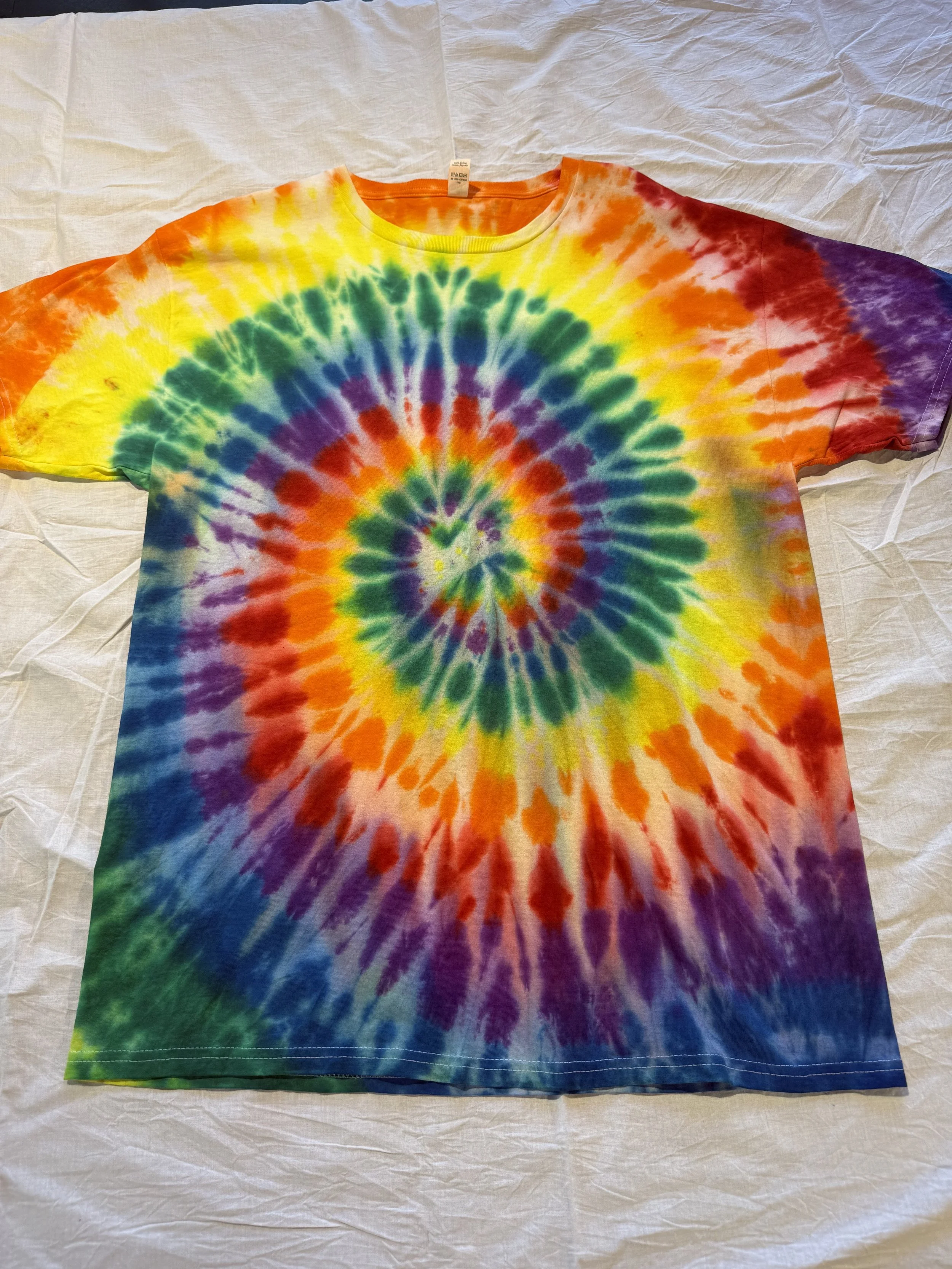 Rainbow Spiral Kids Tie Dye T-Shirt