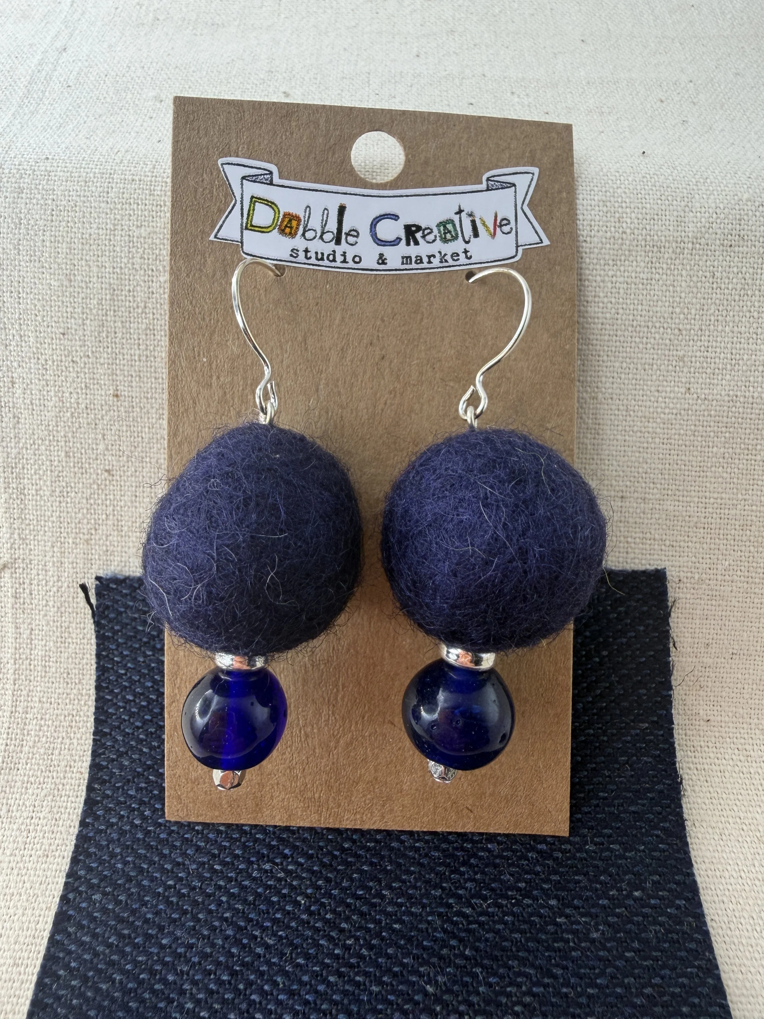 Wool & Whimsy - Indigo Dangle