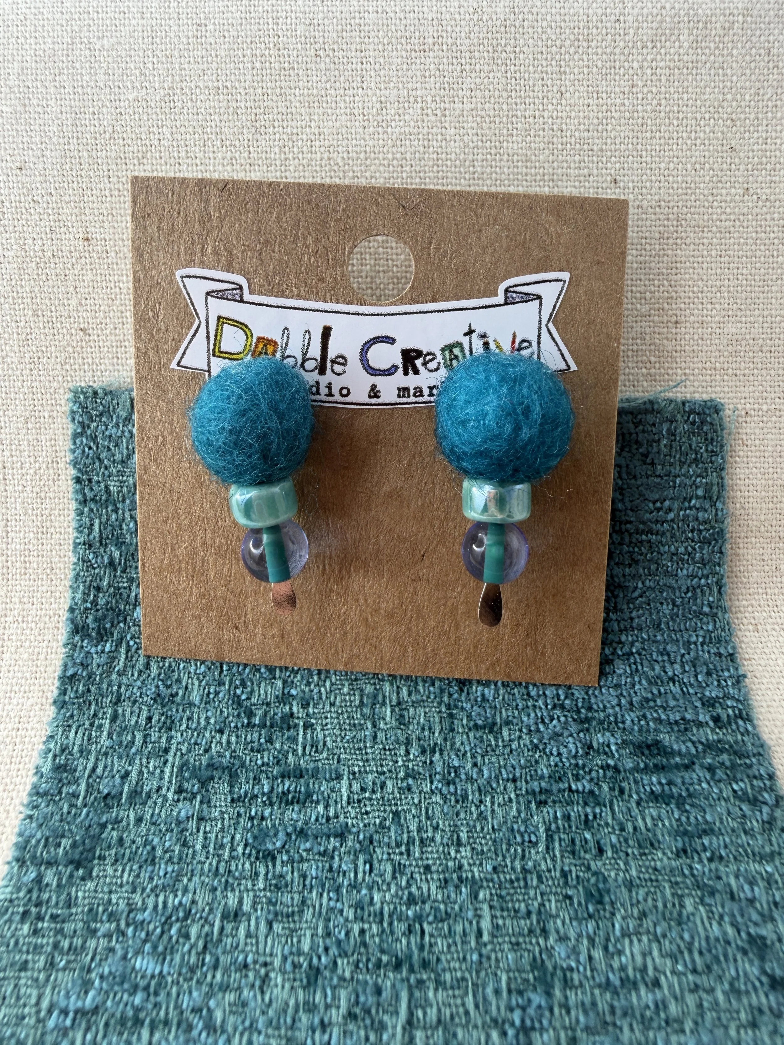 Wool & Whimsy - Teal Stud