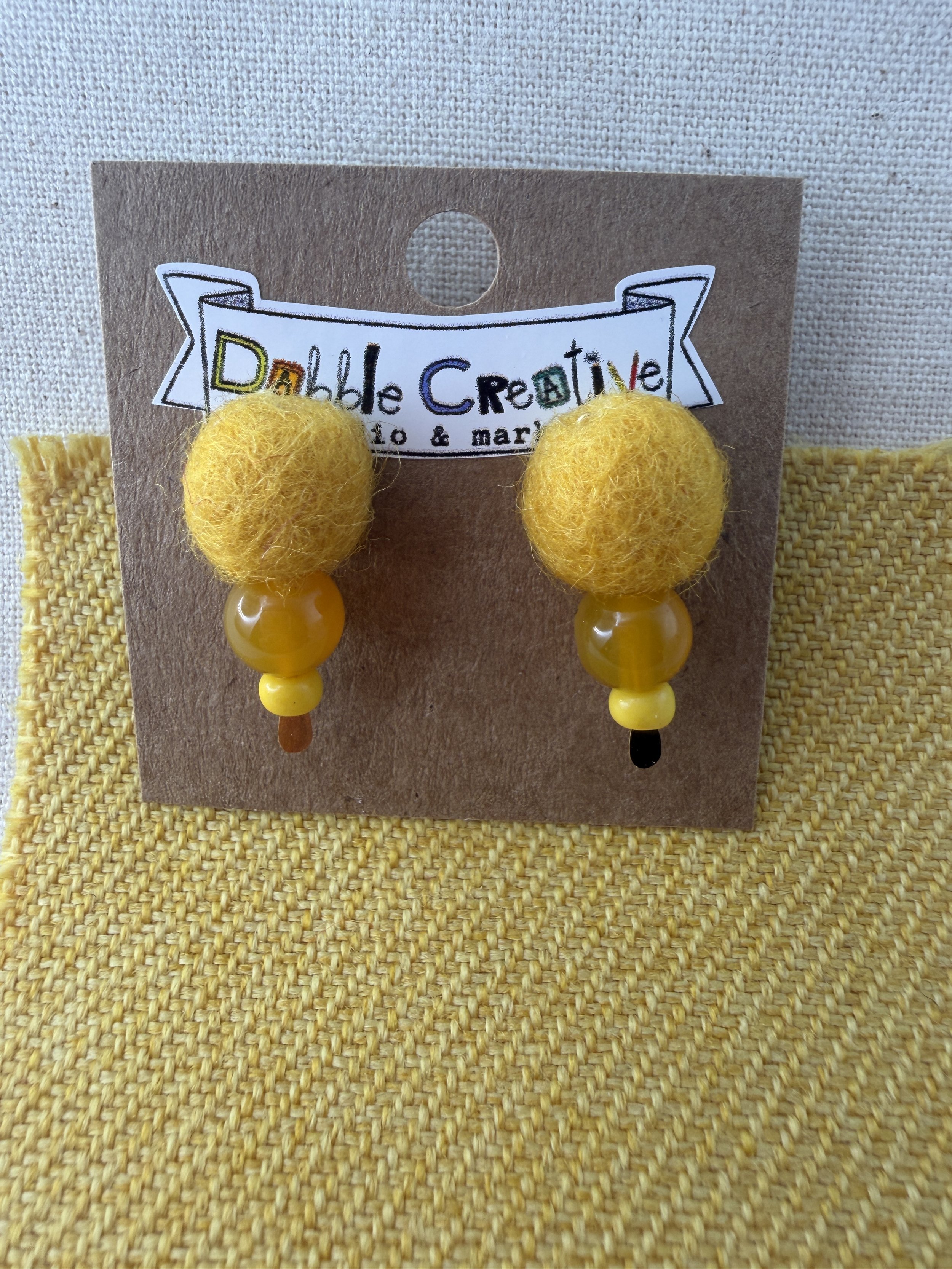Wool & Whimsy - Yellow Stud