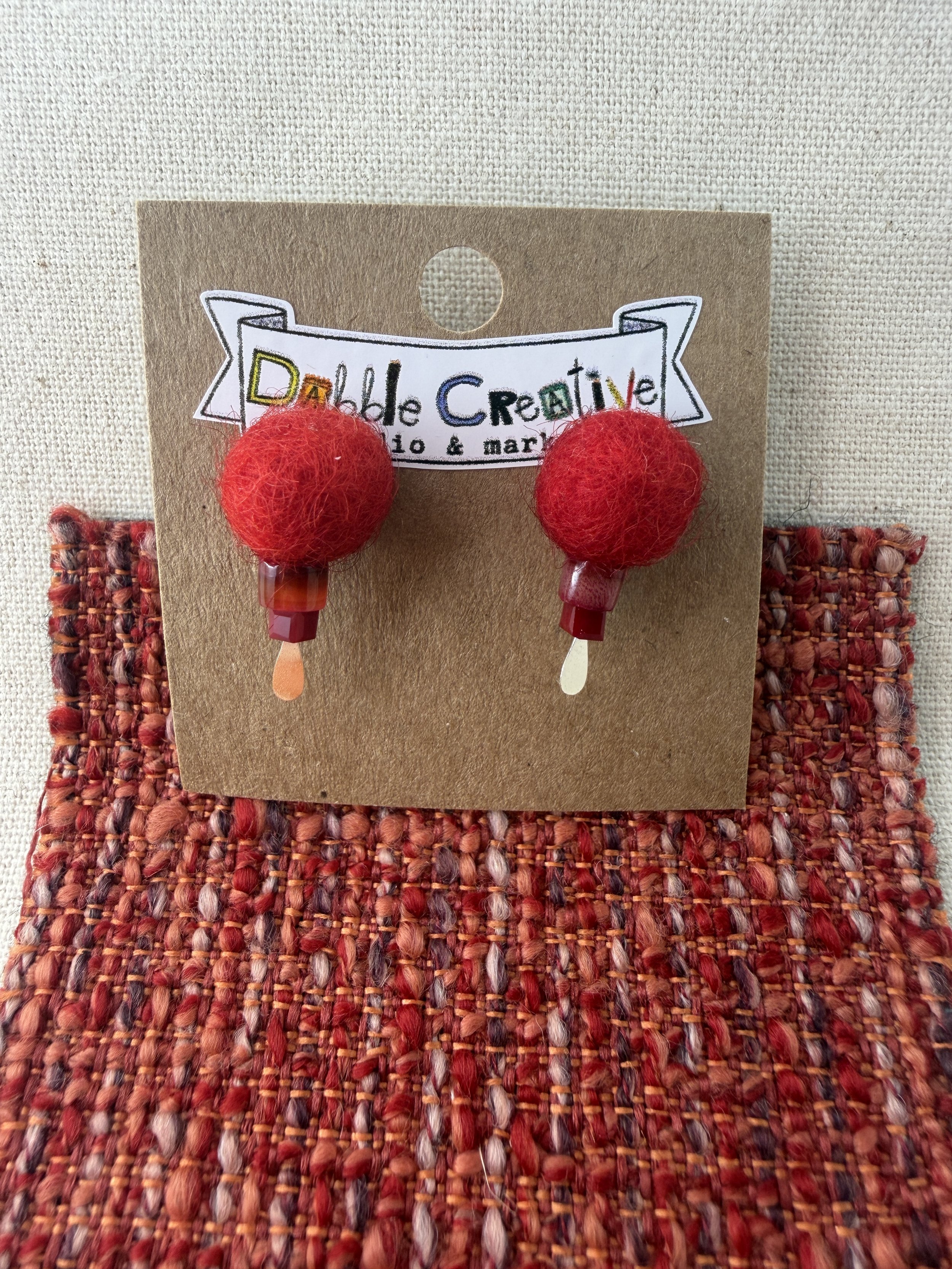 Wool & Whimsy - Red Stud