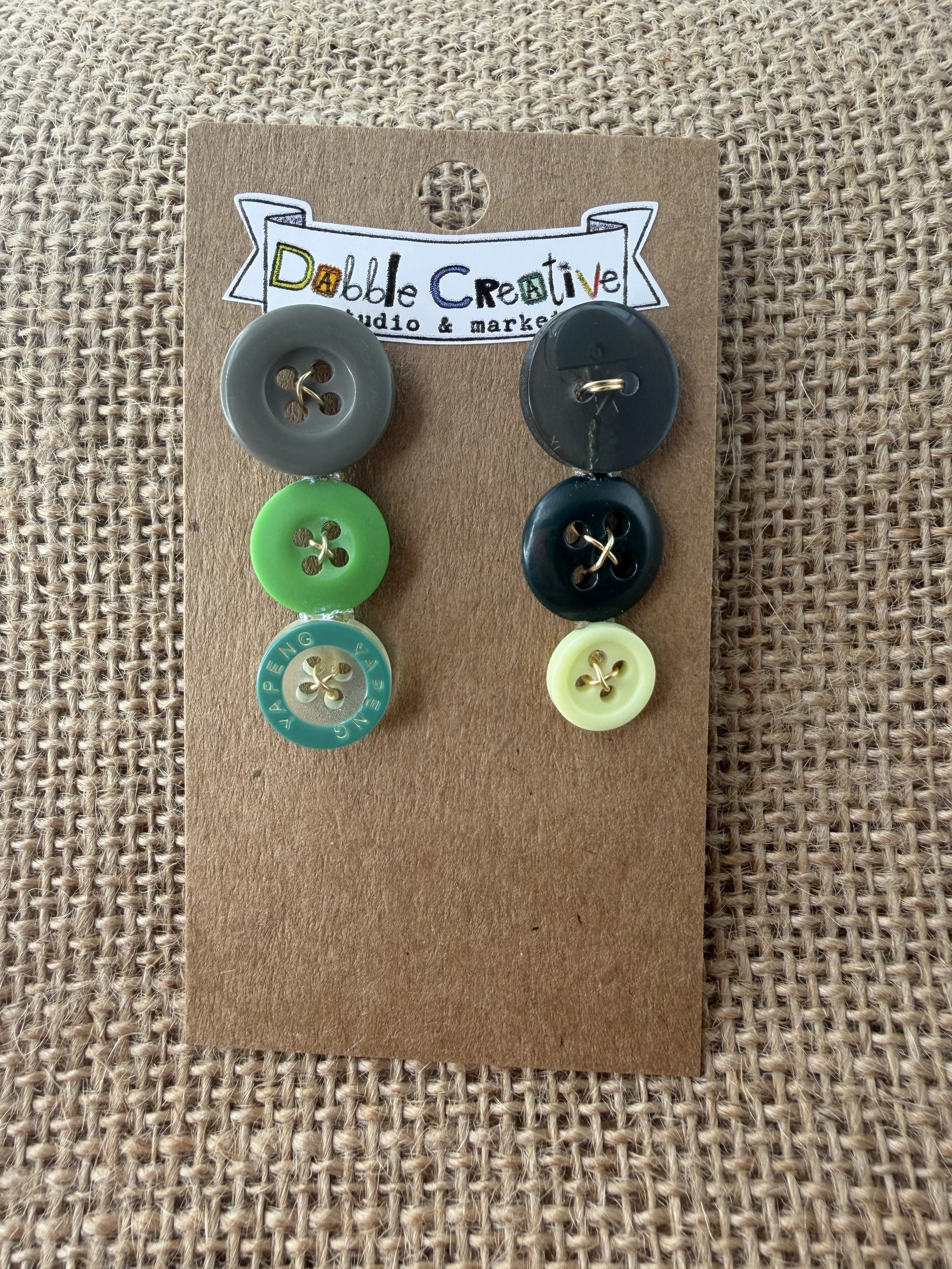 Cute as a Button  - Green 3