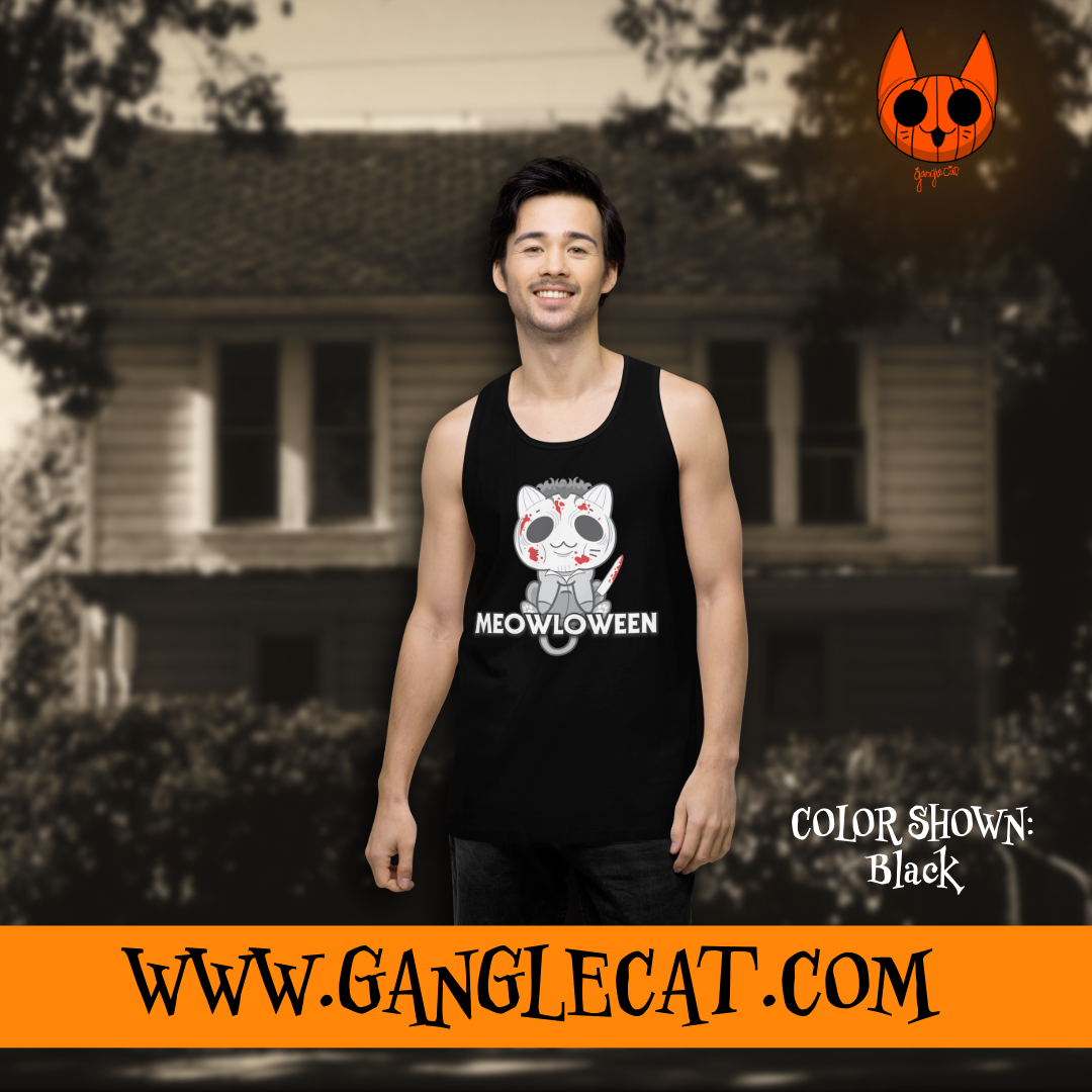 Michael Meowers Meowloween Premium Tank Top — ganglecat