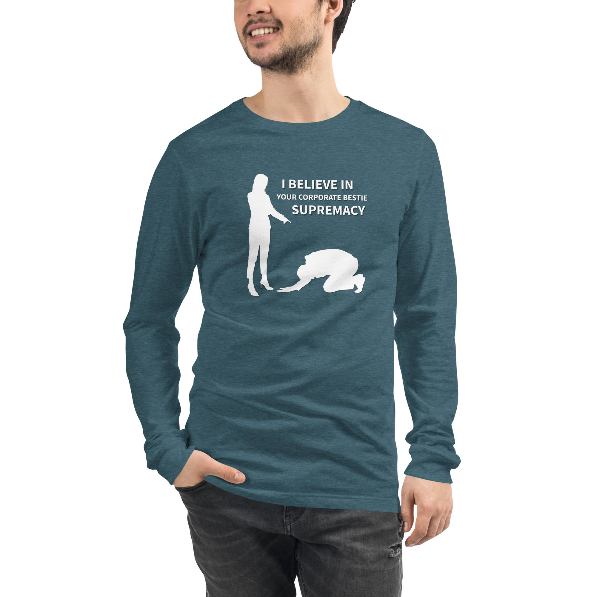 unisex-long-sleeve-tee-heather-deep-teal-front-69217e4c1710c.png